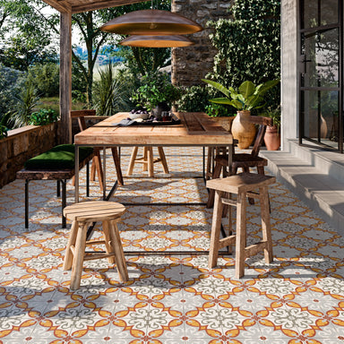 aparici, tiles, tile, outdoor tile, altea elda outdoor, altea elda tile, patterned tile.
