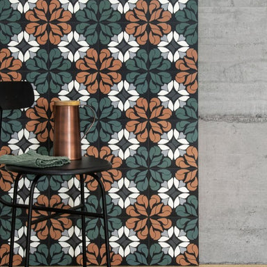 Ceramica Sant Agostino, fun collection, fun autumn 1, patterned tiles, decretive tiles, square.