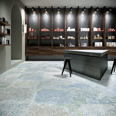 aparici, Bohemian collection, bohemian blue natural, patterned tile, tiles.